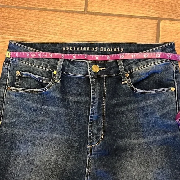Articles of Society Mid-Rise Skinny Jeans Blue 29 - Picture 6 of 8